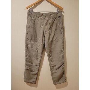 Simms Pants Thermal Waffle Lined Outdoor Hiking Fishing M/ 32x29 Beige Nylon